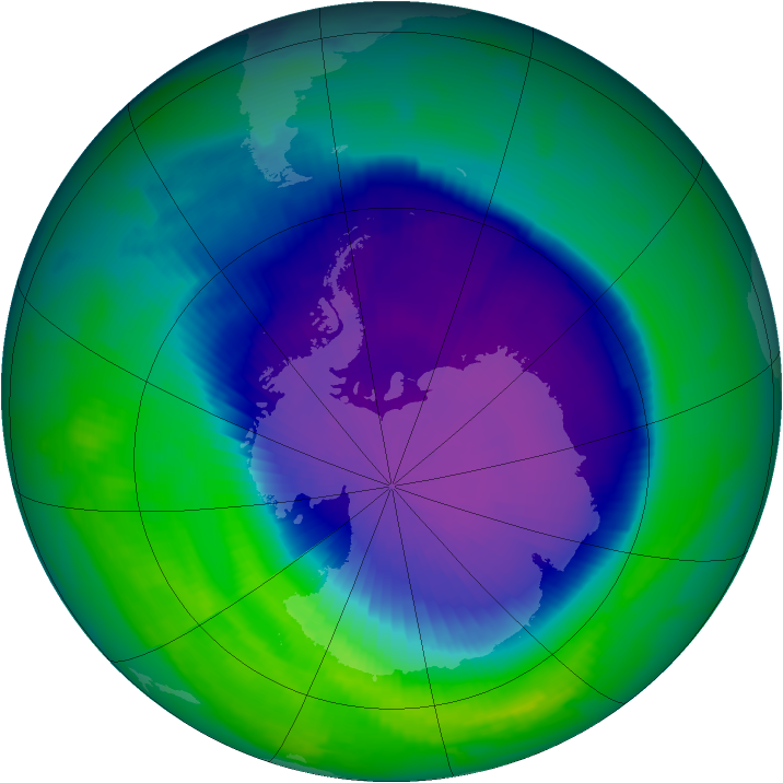 Ozone Map 1997-10-12
